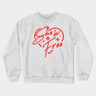 'She Is Free' Human Trafficking Shirt Crewneck Sweatshirt